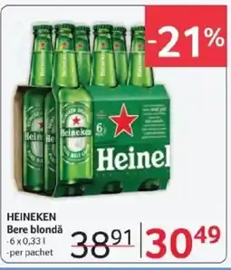 Selgros HEINEKEN Bere blondǎ Ofertă