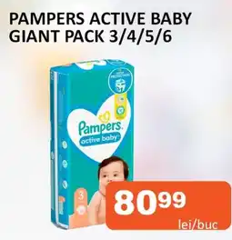 Unicarm Pampers active baby giant pack 3/4/5/6 Ofertă