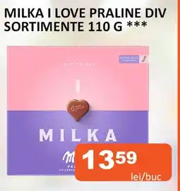 Unicarm Milka i love praline div sortimente Ofertă