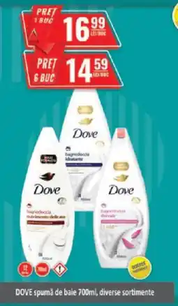 CBA DOVE spumă de baie Ofertă
