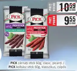 CBA PICK cârnaţi stick, clasic, picanți Ofertă