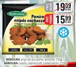 CBA BÁBOLNA aripi de pui pane, picante Ofertă