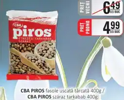 CBA CBA PIROS fasole uscată tărcată Ofertă