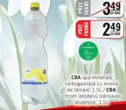 CBA CBA apă minerală carbogazoasă cu aromă de lămâie Ofertă