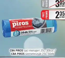 CBA CBA PIROS saci menajeri Ofertă