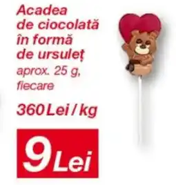 Kik Acadea de ciocolată în formă de ursuleț Ofertă