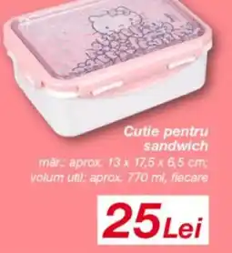 Kik Cutie pentru sandwich Ofertă