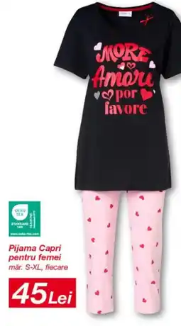 Kik Pijama Capri pentru femei Ofertă