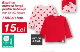 Kik Bluzǎ cu mânecă lungă pentru bebeluşi Ofertă