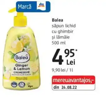 Balea săpun lichid cu ghimbir şi lămâie