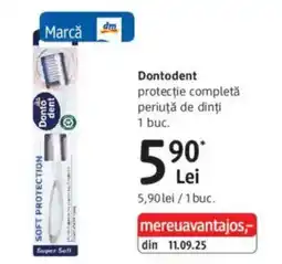 DM Dontodent protecție completǎ periuţă de dinți Ofertă