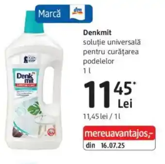 Denkmit soluție universalǎ pentru curățarea podelelor