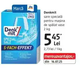 DM Denkmit sare specială pentru mașina de spălat vase Ofertă