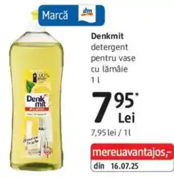 DM Denkmit detergent pentru vase cu lămâie Ofertă