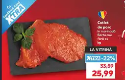 Kaufland Cotlet de porc în marinadǎ Barbecue fără os Ofertă