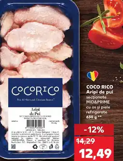 Kaufland COCO RICO Aripi de pui secţionate MID&PRIME cu os şi piele Ofertă
