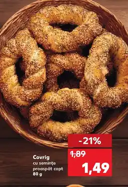 Kaufland Covrig cu seminţe proaspăt copt Ofertă