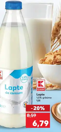 Kaufland Lapte 1,5% grăsime Ofertă