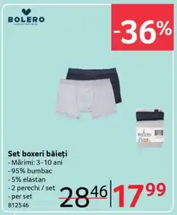 Selgros Set boxeri băieți Ofertă