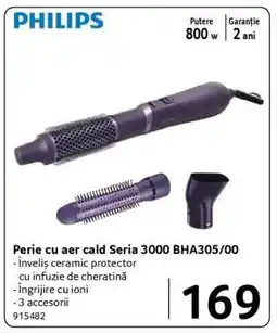 Selgros Perie cu aer cald Seria 3000 BHA305/00 Ofertă