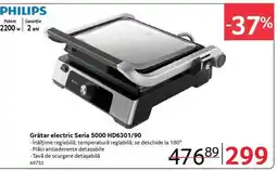 Selgros Grătar electric Seria 5000 HD6301/90 Ofertă