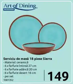 Selgros Serviciu de masă 18 piese Sierra Ofertă