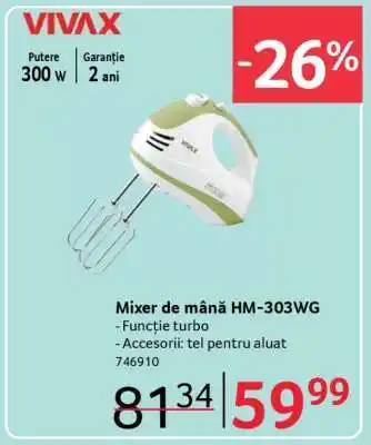Selgros Mixer de mână HM-303WG Ofertă