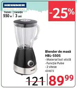 Selgros Blender de masă HBL-550S Ofertă