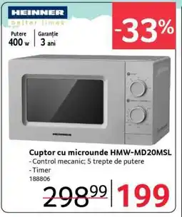 Selgros Cuptor cu microunde HMW-MD20MSL Ofertă