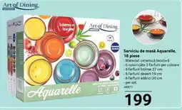 Selgros Serviciu de masă Aquarelle, 18 piese Ofertă