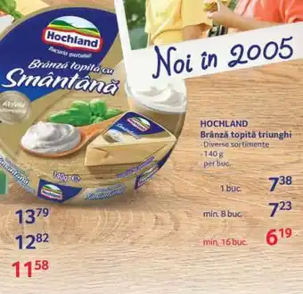 Selgros HOCHLAND Brânză topită triunghi Ofertă
