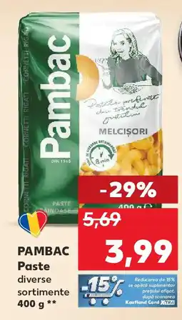 Kaufland PAMBAC Paste Ofertă