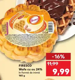 Kaufland FIRESCO Wafe cu ou 24% Ofertă