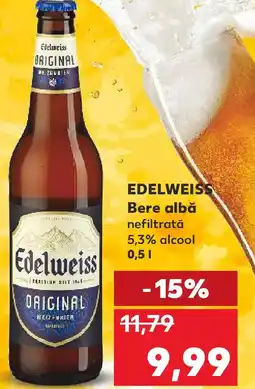 Kaufland EDELWEISS Bere albă Ofertă