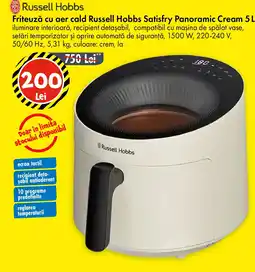 TEDI Friteuză cu aer cald Russell Hobbs Satisfry Panoramic Cream Ofertă