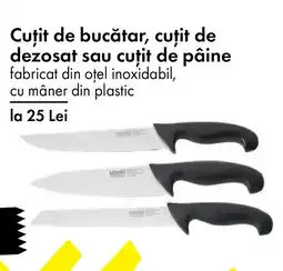 TEDI Cuțit de bucătar, cuțit de dezosat sau cuțit de pâine Ofertă