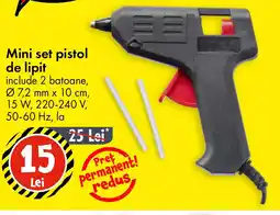TEDI Mini set pistol de lipit Ofertă