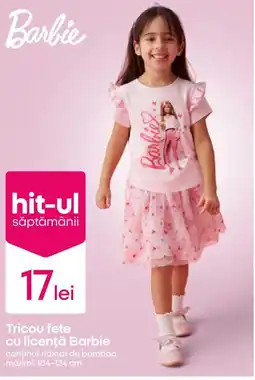 Pepco Tricou fete cu licenţă Barbie Ofertă
