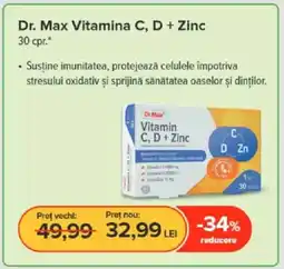 Dr.Max Dr. Max Vitamina C, D + Zinc Ofertă
