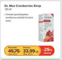 Dr.Max Dr. Max Cranberries Sirop Ofertă