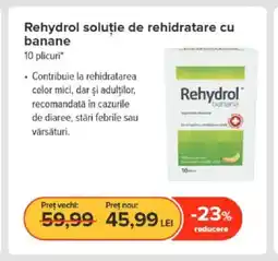 Dr.Max Rehydrol soluție de rehidratare cu banane Ofertă