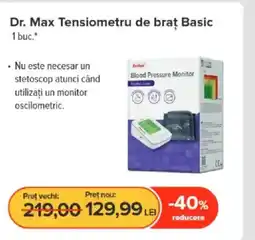 Dr.Max Dr. Max Tensiometru de braț Basic Ofertă