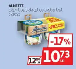Auchan ALMETTE Cremă de brânză cu smântână Ofertă