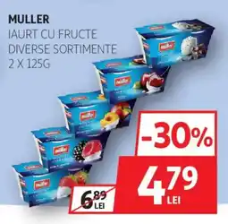 Auchan MULLER Iaurt cu fructe Ofertă