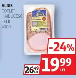 Auchan ALDIS Cotlet haiducesc felii Ofertă