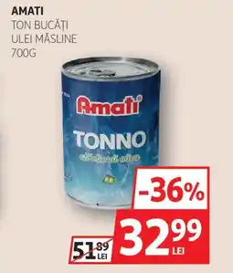 Auchan AMATI Ton bucăţi ulei măsline Ofertă