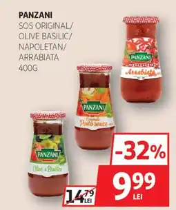 Auchan PANZANI Sos original/ olive basilic/ napoletan/ arrabiata Ofertă