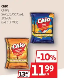 Auchan Chio chips sare/cascaval Ofertă