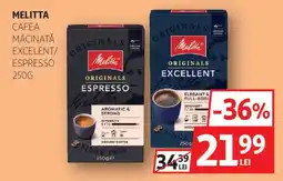 Auchan Melitta Cafea măcinată excelent/ espresso Ofertă