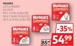Auchan HUGGIES Little movers scutece Ofertă